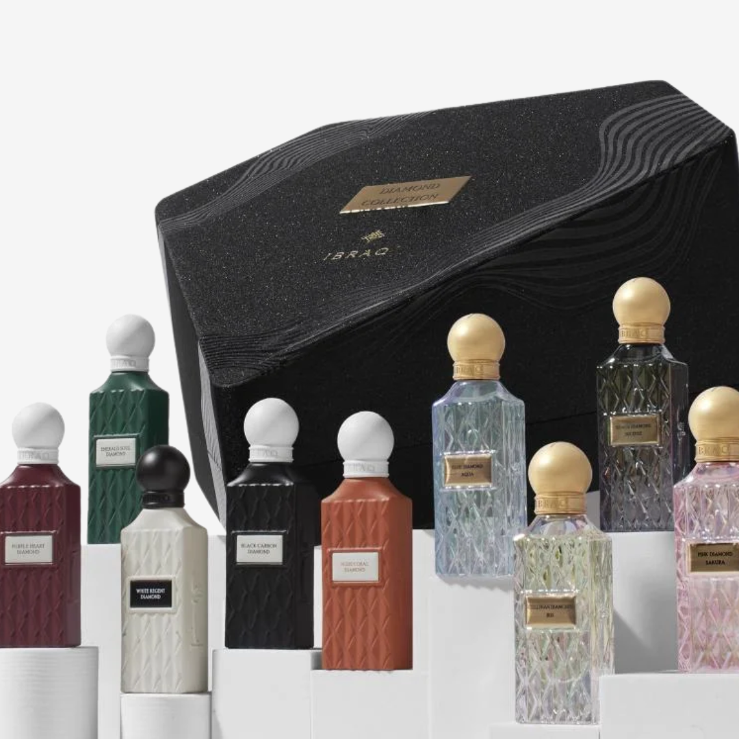Diamond Collection (Minis) by IBRAQ – Unisex Perfume Set – 10 × 20ml
