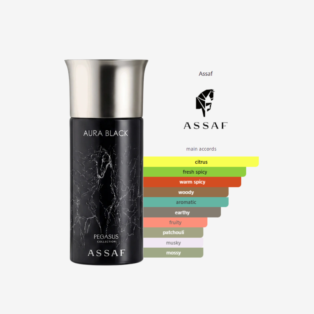 Aura Black by Assaf for Men – 150ml