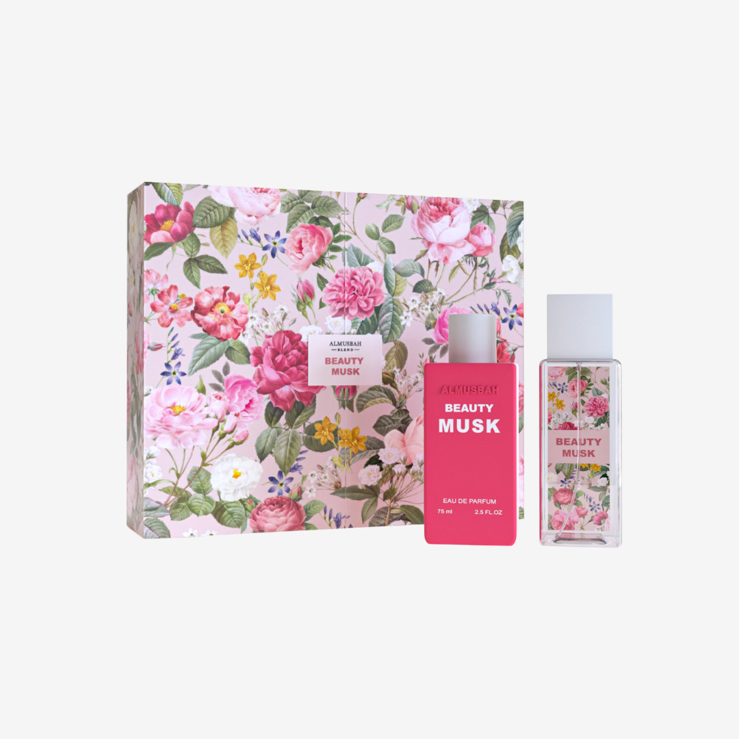 Beauty Musk Set by Almusbah – 75ml EDP + 160ml Body Mist – For Women