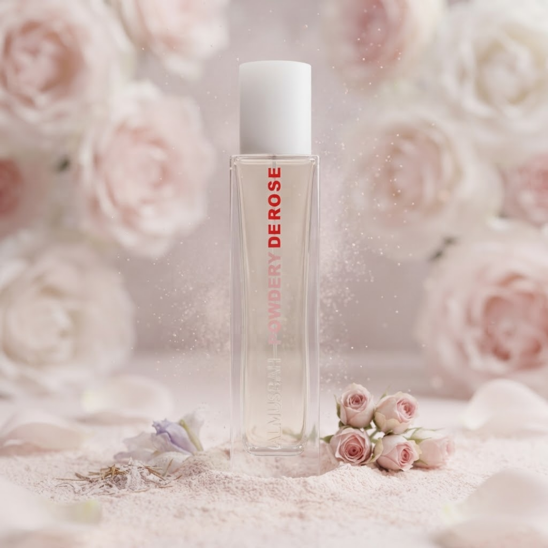 Powdery Rose by Almusbah Blend for Women and Men – 30ml