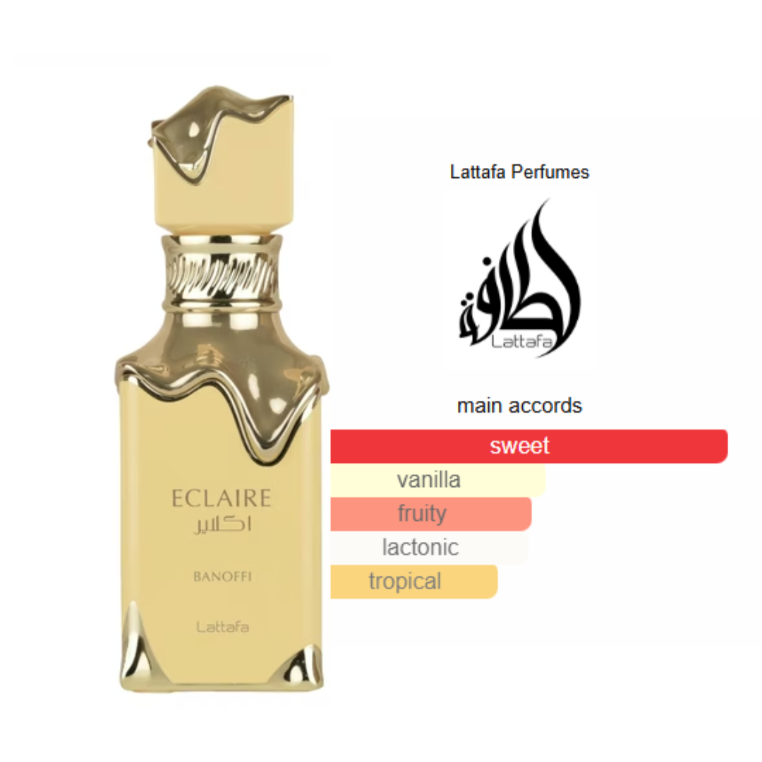 Eclaire Banoffi Lattafa Perfumes for women and men