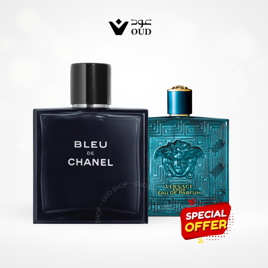 Bleu de Chanel By Chanel For Men  & Eros BY Versace For Men EDP