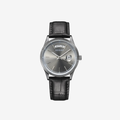 Haroon Black Leather Watch by Assaf