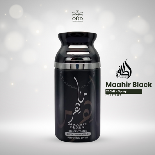 Maahir Black Deodorant By Lattafa For Men