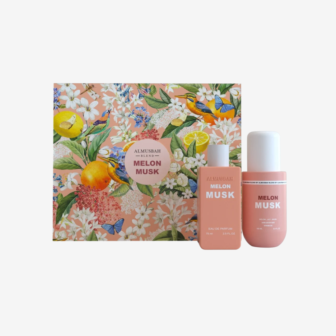 Melon Musk Set by Almusbah Blend – Eau de Parfum 75ml + Body Mist 160ml - Unisex