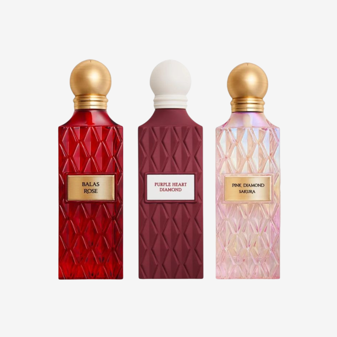 Maroon Diamond Set by IBRAQ For Women – 3 × 75ml