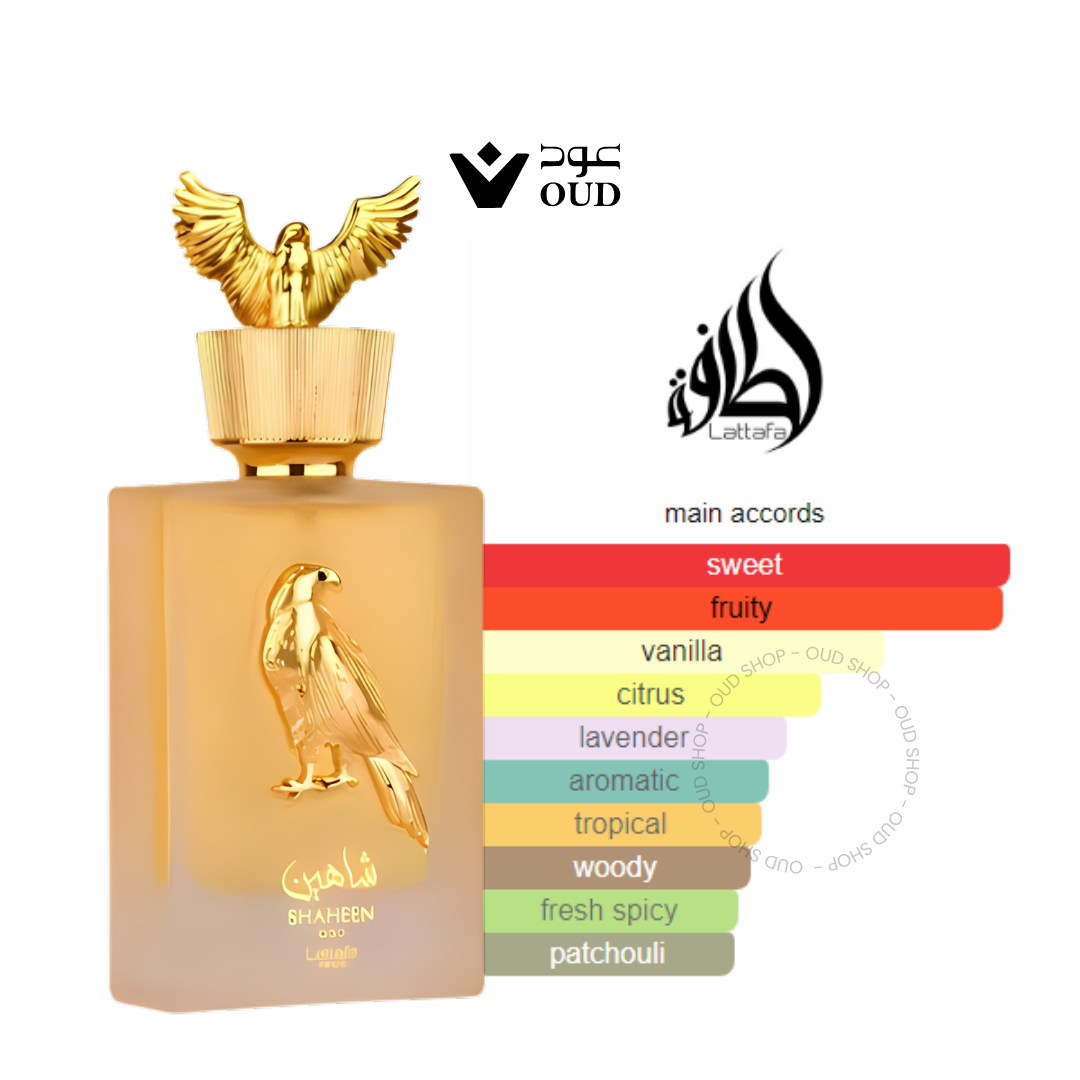 Shaheen Gold Lattafa Perfumes for women and men