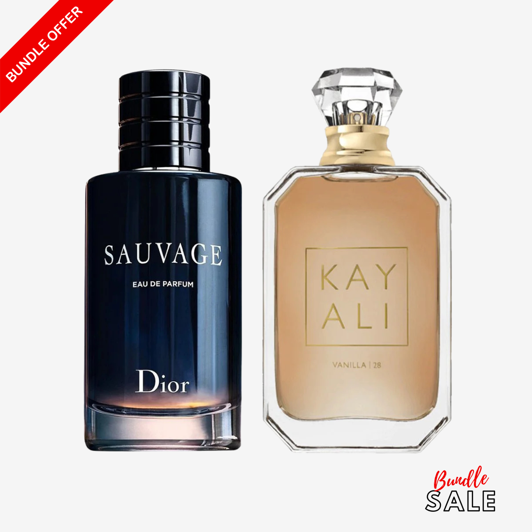 Sauvage EDP + Vanilla 28 Kayali (2×100ml) – Inspired Versions
