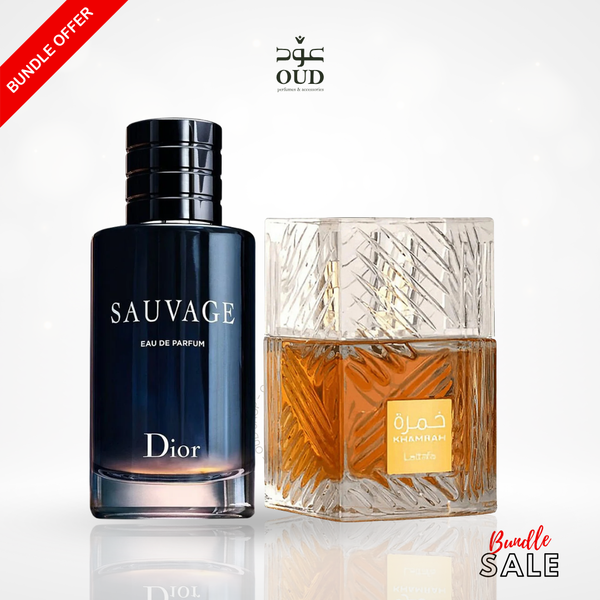 Sauvage by Dior EDP & Khamrah by Lattafa Bundle